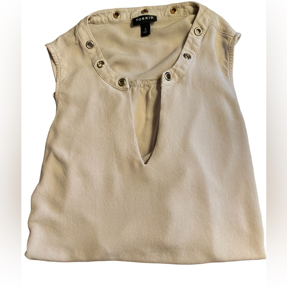 TORRID 3X Grommet Rayon Tank
